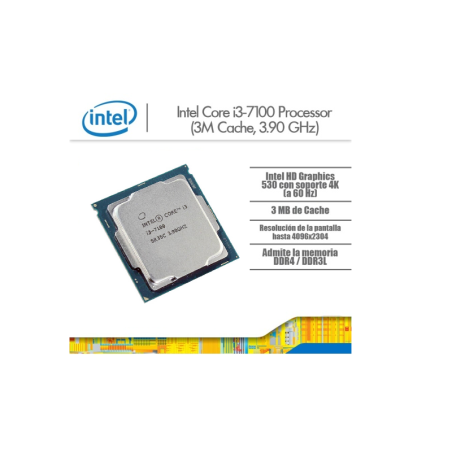 Procesador Intel Core I3 7100, 3,9 Ghz, caché de 3 MB