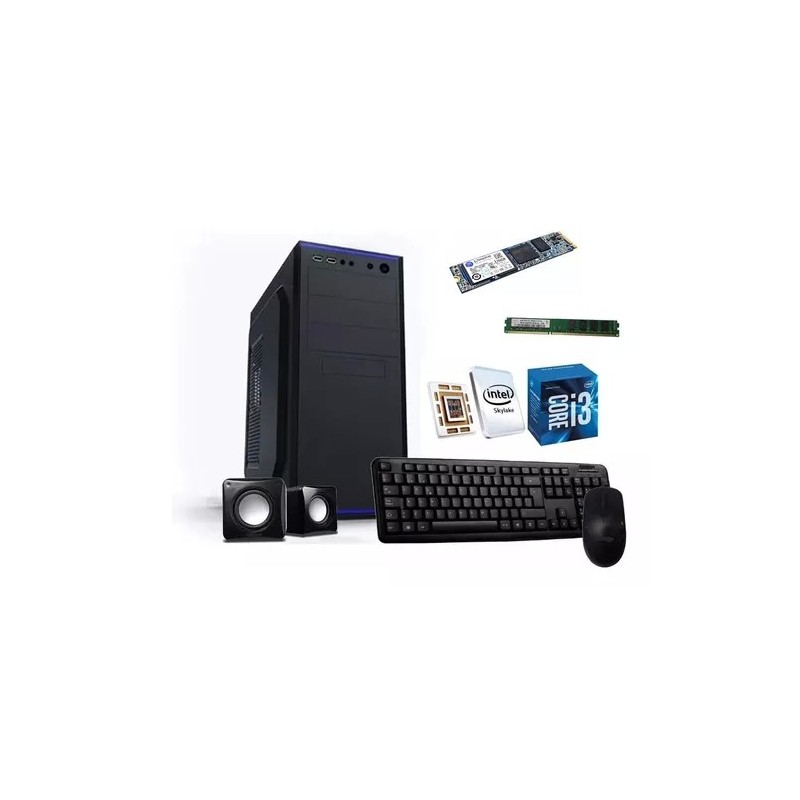 Pc Computadora Desktop,  Procesador Intel I3 6100 ram 8gb Ssd 240gb/256gb M2