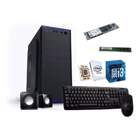 Pc Computadora Desktop,  Procesador Intel I3 6100 ram 8gb Ssd 240gb/256gb M2