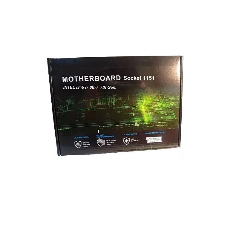 Mother H110m Socket 1151 Soporta Intel 6ta Y 7ma Gen